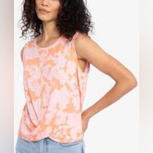 SANCTUARY Floral Twist Front Top